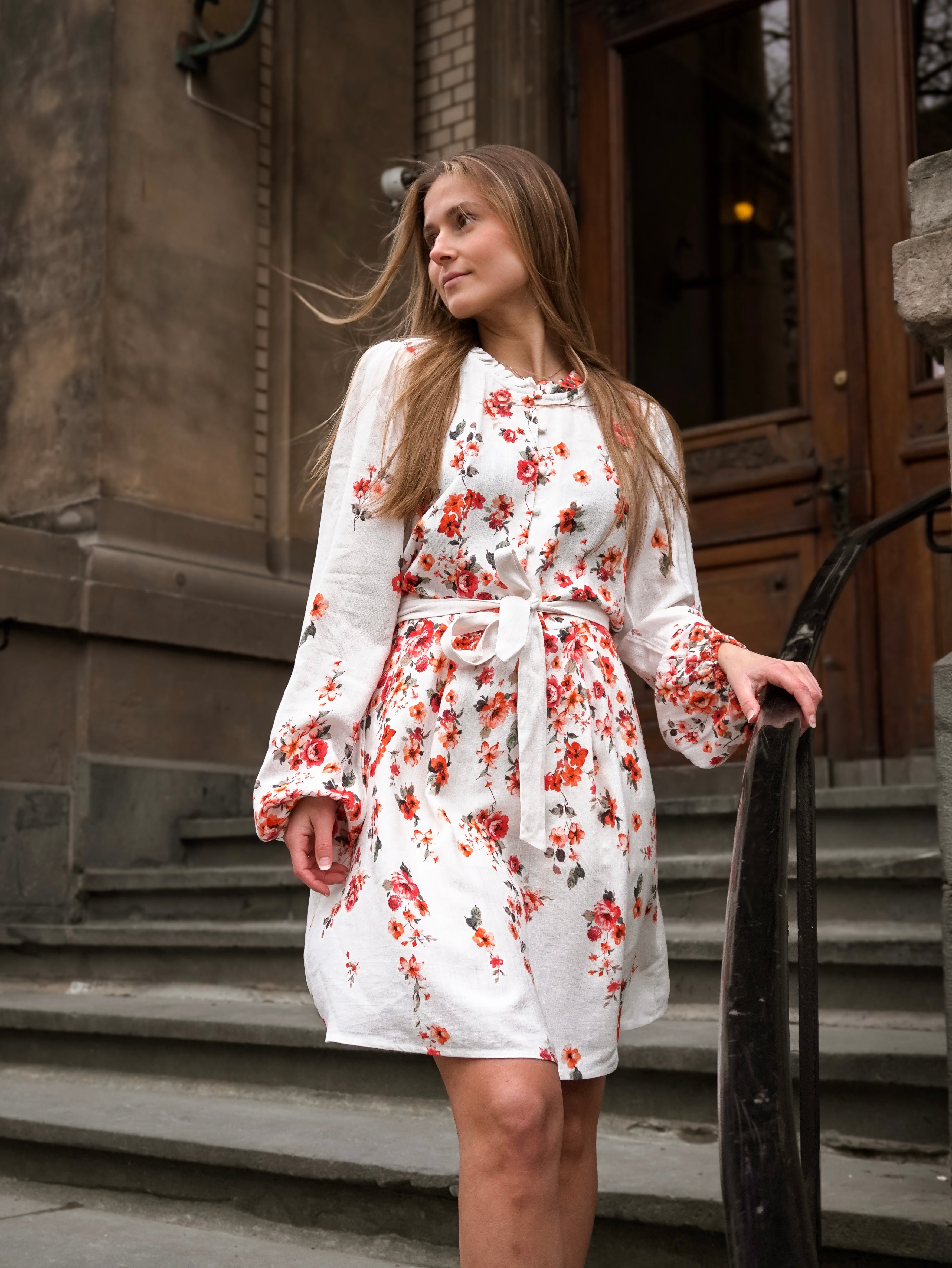 VIELMA Short Dress - Cloud Dancer